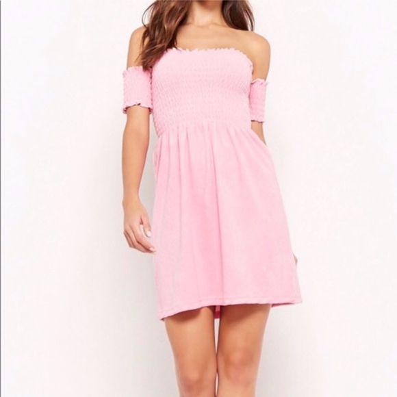 Juicy Couture Dresses & Skirts - Juicy Couture Smocked Off-The-Shoulder Dress